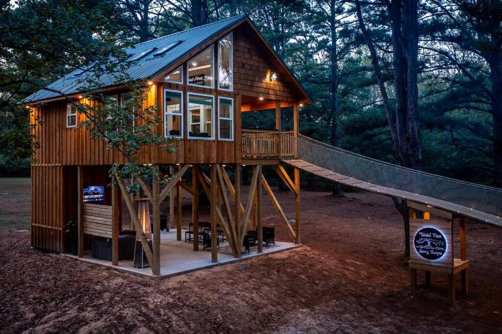 Romantic Getaway In The Treetops Cabot Exteriér fotografie